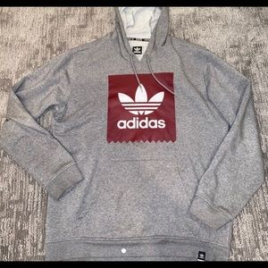 Grey Adidas hoodie size L
